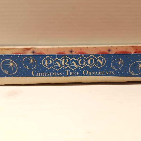 Set of 7 of 10 VTG Glass Teardrop Ornaments in Original Box - Picture 3 of 5